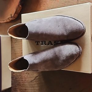 Trask Allison Bootie Gray Italian Suede